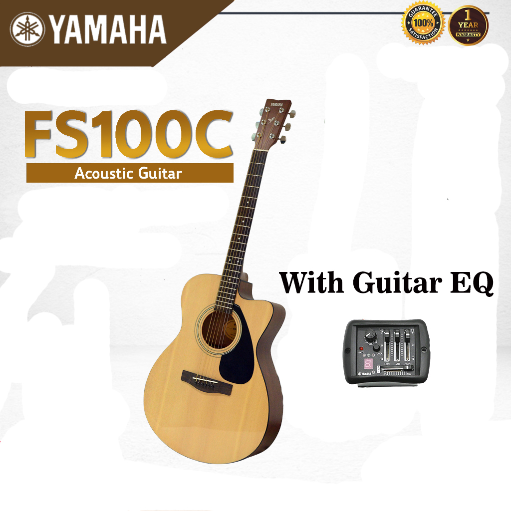 YAMAHA FS100CEQ Acoustic Electric Guitar With Yamaha EQ (40'')